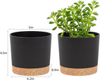 QCQHDU 5 inch Plant Pot, 2 Pack Planters - Image 2