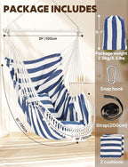 Chihee Hammock Chair Hanging Swing Max 500 Lbs 2 Cushions Included Metal - Image 6