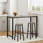 HOOBRO Bar Stools Set of 2, Counter Height Bar Stools, 25.8" Bar Stools - Image 2