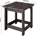 LZRS Adirondack Square Outdoor Side Table - Image 3