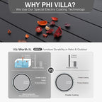 PHI VILLA 5 Piece Outdoor Dining Set - Image 8