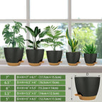 Self Watering Planters with Drainage Holes Reservoir, Nursery Planting Pot - Image 2