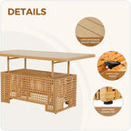Grand patio 10-Piece Wicker Patio Furniture Set - Image 5