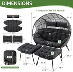NICESOUL Luxury Double Egg Chair - Image 2