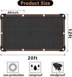 90% Shade Cloth for Garden -12 x 20 FT Durable Mesh Tarp - Image 2