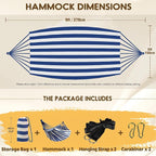 ANYOO Cotton Hammock Portable Camping Hammocks - Image 2