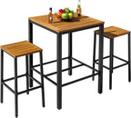 Devoko Acacia Wood Outdoor Patio Bar Set by DEVOKO
