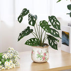 6 Inch Ceramic Plants Pots Vintage Ceramic Flower Planters Crackle Glaze Finish - Image 3