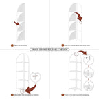 Crofy Foldable 4 Tier Corner Shelf, Metal Corner Plant Stand - Image 4