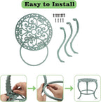 OwnMy Heavy Duty Cast Iron Plant Stand Vintage Wrought Iron Flower Pot Holder - Image 3