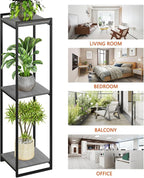3-Tier Plant Stand Indoor, Oak Grey - Image 6