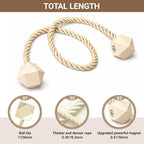 Hion Magnetic Curtain Tiebacks Beige 6 Pack, Curtain Tiebacks Buckles Holdbacks - Image 2