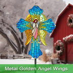 Solar Cross Garden Stake Lights - Image 2