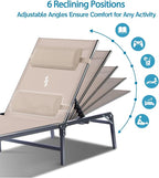 Foldable Chaise Lounge Chair - Image 4