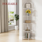 Crofy Foldable 5 Tier Corner Shelf, Metal Corner Plant Stand - Image 2
