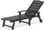 LUE BONA Outdoor Chaise Lounge, HDPS Chaise Lounger, 5 Positions Adjustable - Image 3