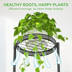 3 Tier Large Plant Stand Indoor Outdoor Clearance, Metal Flower Shelf Pot Holder - Image 4
