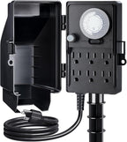 SURAIELEC Outdoor Power Stake, 24-Hour Mechanical Light Timer, Electrical Power by SURAIELEC