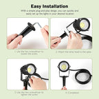 Outdoor Spotlight Cool White 6000K, 10W LED Spot Lights Outdoor - Image 5