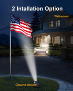 6 Pack Solar Powered Outdoor Spot Lights Outside Waterproof 20 LEDs Landscape - Image 5