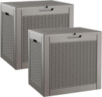 Outdoor Storage Box, Resin Deck Boxes Indoor and outdoor, Waterproof Storage by NBYSGO