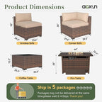 Aoxun 15 Piece Patio Furniture Set - Image 7