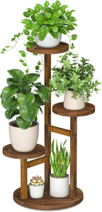 iDavosic.ly 3 Tier Plant Stand Indoor, Tiered Corner Wood Multiple Flower by iDavosicly