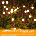 ASMAD Solar Lights Outdoor, Solar Garden Lights, Outdoor Decorations, Firefly - Image 7