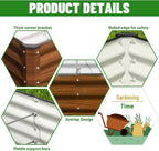 SnugNiture Galvanized Raised Garden Bed 6x3x1FT Outdoor Large Metal Planter Box - Image 3