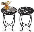 2 Pack 15 Inch Tall Plant Stands Outdoor Indoor, Metal Side Tables by Unknown