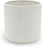 Amazon Basics Fluted Ceramic Round Planter by AmazonBasics