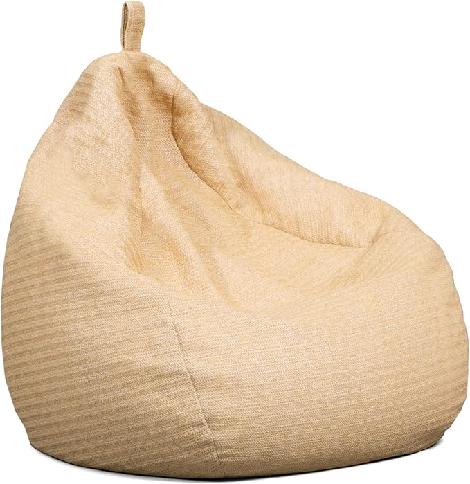 Big Joe Tuffet Weatherproof Bean Bag Chair, Natural Basket Weave, Breathable by BigJoe