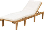 Christopher Knight Home Ariana Acacia Wood Chaise Lounge by GDFStudio