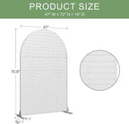 Casaphoria 72" H x 47" W Arched Metal Privacy Screen - Image 7