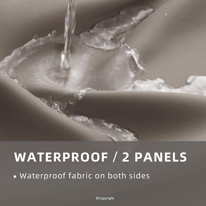 Waterproof Outdoor Curtain W105 x L84 - Image 2