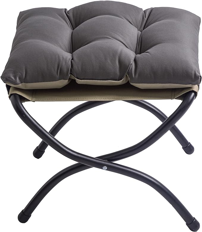 15" Foldable Foot Stool Ottoman by WELL-STRONG