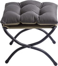 15" Foldable Foot Stool Ottoman by WELL-STRONG