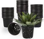 100 Packs 5 Inch Nursery Pots, 4 5 6 Inches Plastic Nursery Pots by TAQIXI
