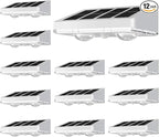 NIORSUN Solar Fence Lights, 12 Pack Solars Deck Light, Warm White Color by NIORSUN