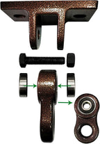 Heavy Duty Bronze Swing Hangers Screws Bolts Included Over 5000 lb Capacity - Image 2