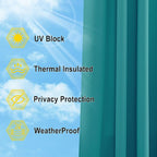 NICETOWN Outdoor Curtainch for Patio Waterproof 84 inch Wide, Thermal Insulated - Image 5
