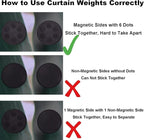 Magnetic Shower Curtain Weights, Rubber Covered Heavy Duty Weights, Prevent - Image 2