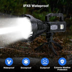 Solar Rechargeable Spotlight 3, 000L High Lumens, Super Bright Led Spot Lights - Image 7
