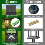 BesLowe Upgraded Solar Pathway Lights Outdoor, Super Bright Outside Lights - Image 3