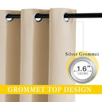 NICETOWN Blackout Living Room Curtain 118 inch Length, Grommet Thermal Curtain - Image 3