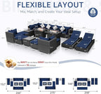 NICESOUL 18 Piece Patio Furniture Set - Image 3
