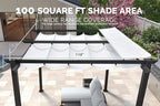 PURPLE LEAF 10' x 10' Outdoor Retractable Pergola - Image 6