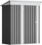 Devoko Outdoor Storage Shed 5 x 3 FT Lockable Metal Garden Shed Steel by DEVOKO