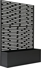 Oakland Living 6 ft. X 4 ft. Black Freestanding Metal Privacy Screen Room by Oakland+Living