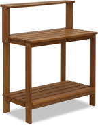 Furinno FG17478 Tioman Outdoor Patio Furniture Hardwood Potting Bench - Image 5